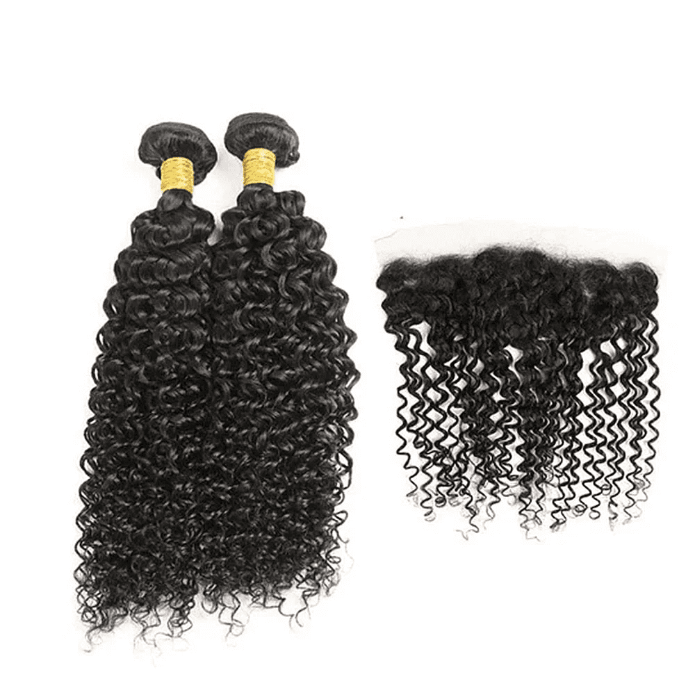 USTAR 2 Bundles 16 18" Brazilian Straight Virgin Human Hair with 18 Inch 13x4 Lace Frontal Natural Black Silky Smooth Stays Sleek Seamless Deal