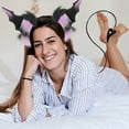 thumbnail image 5 of Dark Horn Headband and Tail Clip Set Halloween Accessory Animal Ears Headpiece Prop for Women Men, 5 of 6
