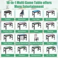 thumbnail image 3 of 16 in 1 Combo Game Table, SHINPT Game Table for Kids/Adults, 48" Multi Game Table with Foosball, Billiards, Ping Pong, Air Hockey, Board Game table for Game Room, Backyard & Family Gatherings, 3 of 13