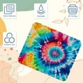 thumbnail image 3 of Tie-Dye Mouse Pad for Laptop Wireless Mouse Home Office Travel, Portable & Washable, 3 of 7
