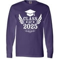 thumbnail image 3 of Inktastic Class of 2025 with Graduation Cap and Wings Long Sleeve T-Shirt, 3 of 5