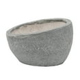 thumbnail image 4 of Benjara BM238219 Planteur Texturé Demi-Face en Résine de 10 Po&44; Gris, 4 of 5