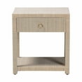 thumbnail image 5 of bali & pari Nata Bohemian Woven Natural Grasscloth 1-Drawer Nightstand, 5 of 6