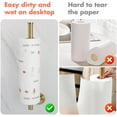 thumbnail image 4 of Paper Towel Holder Wall Mounted-2 Install Methods Paper Towel Bar for Kitchen Under Cabinet and Table with Super Glue, Thick Stainless Steel Paper Towel Rack for Jumbo Paper Rolls(Gold, 13IN), 4 of 7