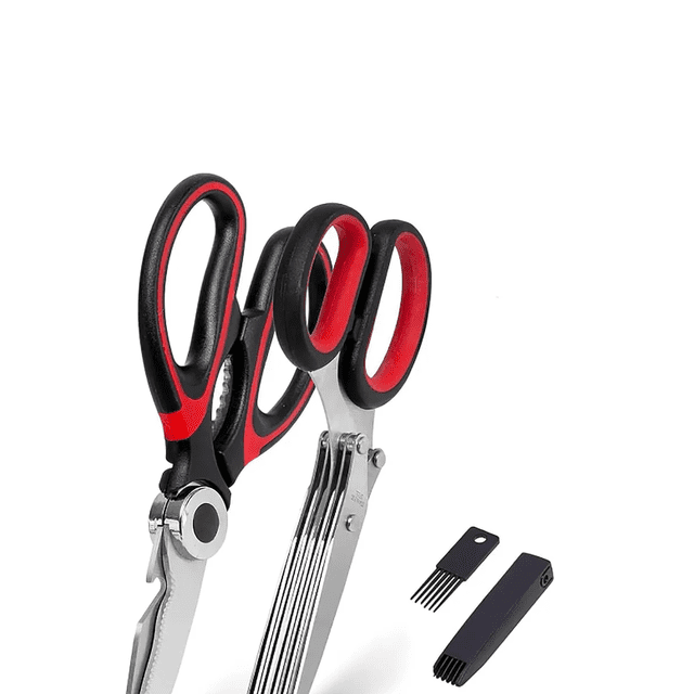 Tijeras De Cocina Multiusos De Acero Inoxidable, 2 Piezas Xtellar Negro