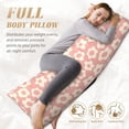 thumbnail image 5 of Vintage Pink Flower Body Pillow Cover - Pillowcases 20"x54" with Hidden Zipper Closure Soft and Breathable, 5 of 6