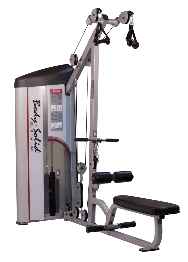 Lat Pulldown and Low Row Machine with 235 lbs. Weight Stack