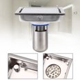 thumbnail image 4 of Insert Floor Drain Strainer, 110 X 110mm Tile Insert Drain, 304 Stainless Steel For For Kitchen, 4 of 8