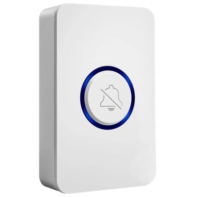 Timbre inalámbrico Pisexur Electronics para hombres, 1 botón, 1 receptor, control remoto de amplio alcance, timbre inalámbrico para casa inteligente, electrónica para niños, organizador de electrónic