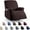 Coffe, variant on AuraLane Recliner Chair Cover with Storage Pockets,Stretchable Striped Slipcover for 1-Seater Chairs