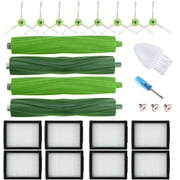 JoyBros Replacement Parts for iRobot Roomba I&E Series i7 i7+ i3 i3+ i4 i6 i6+ i8 i8+/Plus E5 E6 E7 Combo i5/j5 Plus Roller Rubber Brushes HEPA Filters Side Brushes