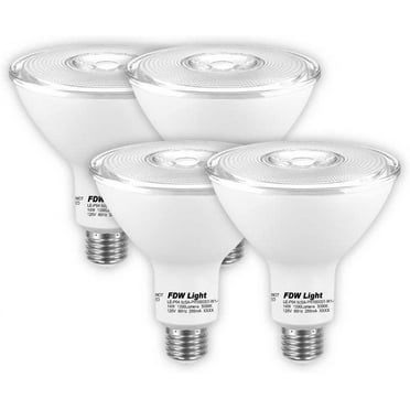 FDW PAR38 LED Bulb , 14.5W(100W Equiv), 3000K (Warm White), 1200 Lumens,Universal ,4Pack