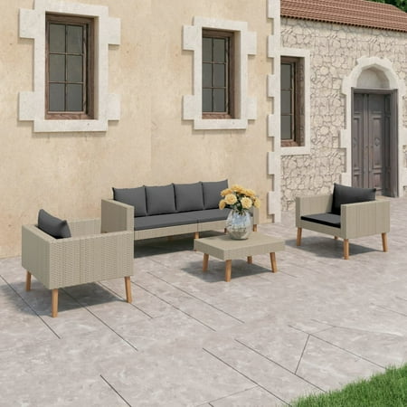 vidaXL Garden Furniture Set Beige