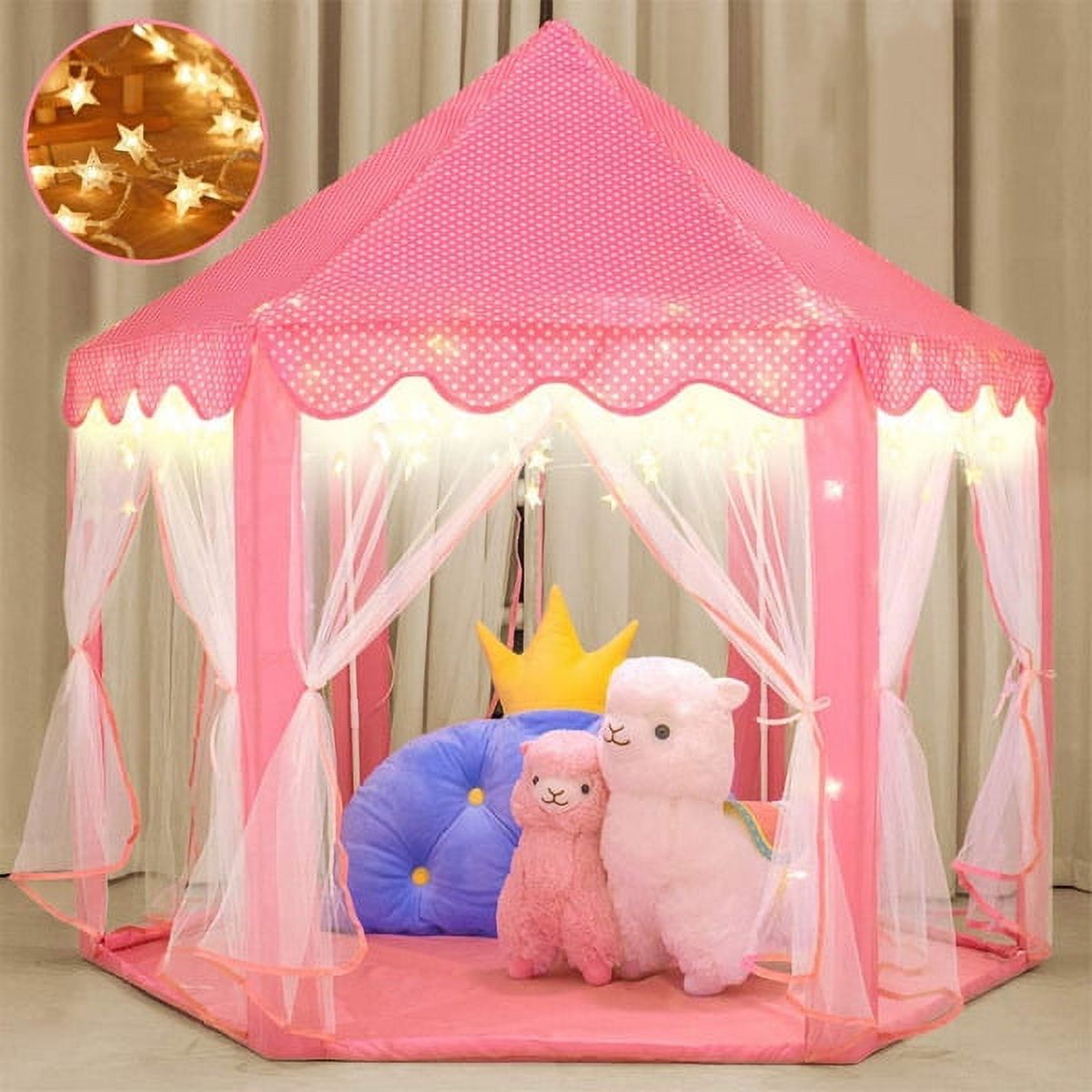 Sumbababy Princess Castle Tent for Girls Fairy Play Tents for Kids