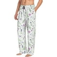 thumbnail image 6 of Salouo Watercolor Wildflower Print Pajama Pants for Men, Lounge Pants Elastic Waistband Casual Men's sleepwear Loungewear Sleep Pajama Pant -XX-Large, 6 of 7