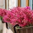 thumbnail image 5 of 24 Bundles Artificial Lavender Flowers,UV Resistant Faux Plastic Greenery Plants for Indoor Outside Hanging Plants Garden Porch Window Box Home Wedding Decor (Rose), 5 of 5