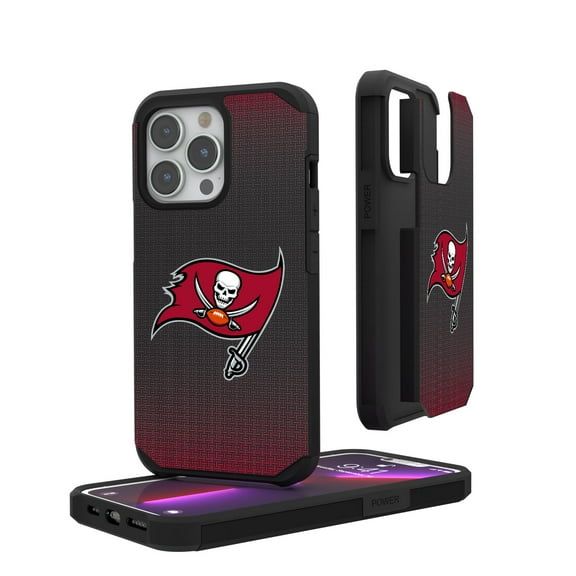 Tampa Bay Buccaneers Linen Logo iPhone Rugged Case