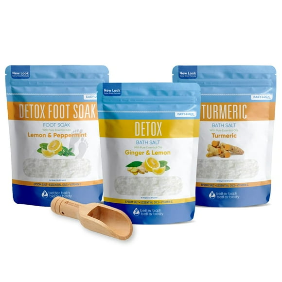 Paquete de baño desintoxicante Better Bath Better Body con 3 baños de 2,7 kg