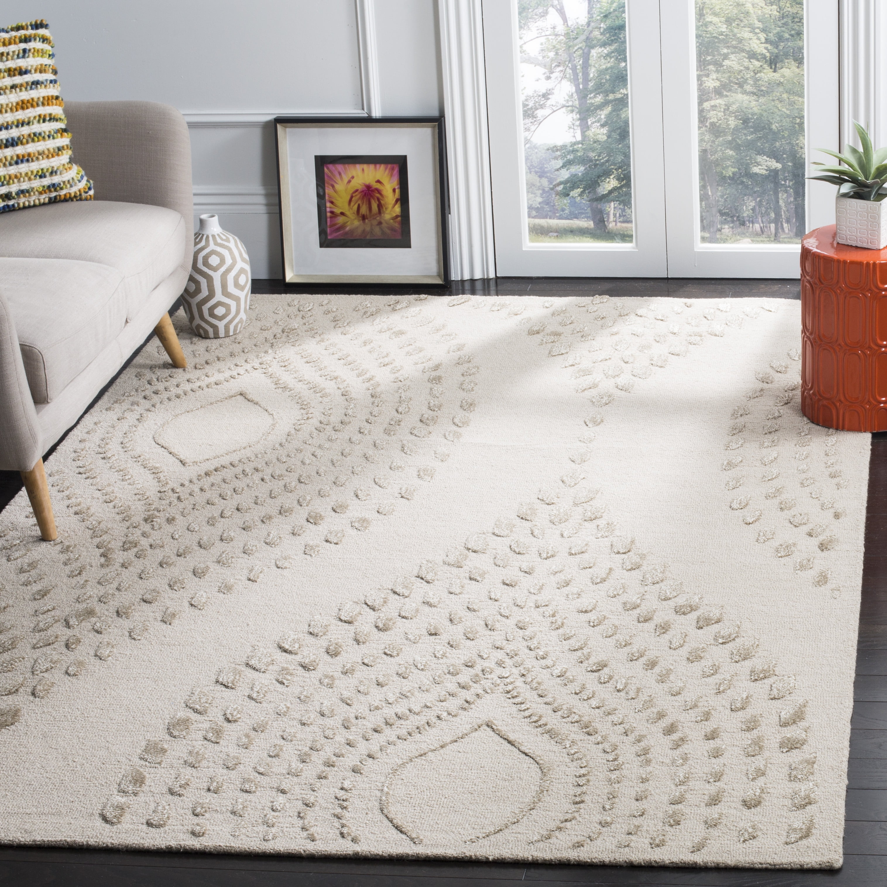 Safavieh Bella Elisie Contemporary Wool Area Rug or Runner Walmart