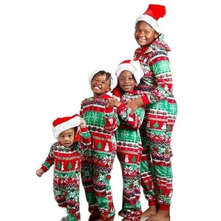 

AMILIEe Family Matching Christmas Pajamas One Piece for Sizes Baby-Kids-Adult