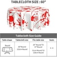 thumbnail image 7 of Halloween Round Tablecloth 60 Inch, Bloody Tablecloth Halloween Table Cloth Outdoor and Indoor Table Cover for Halloween Horror Scream Party Decorations, 7 of 7