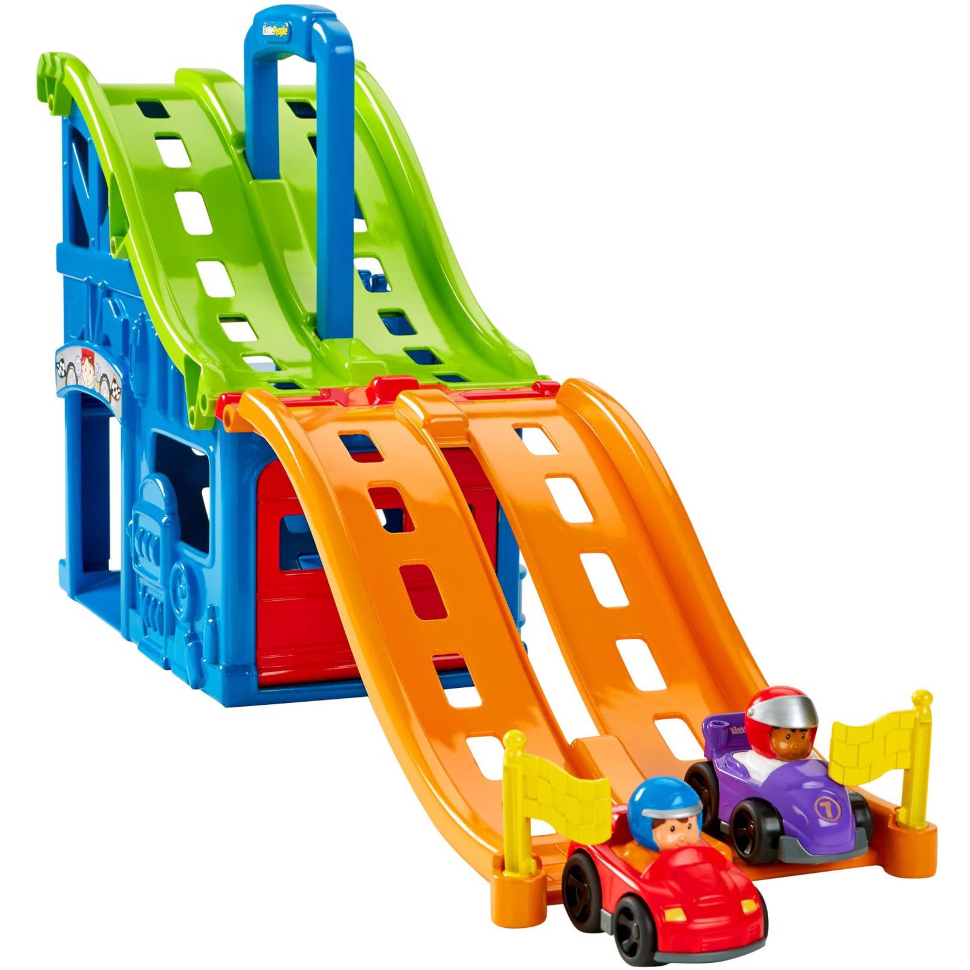 Fisher Price Little People Wheelies Race and Chase Carrier Walmart