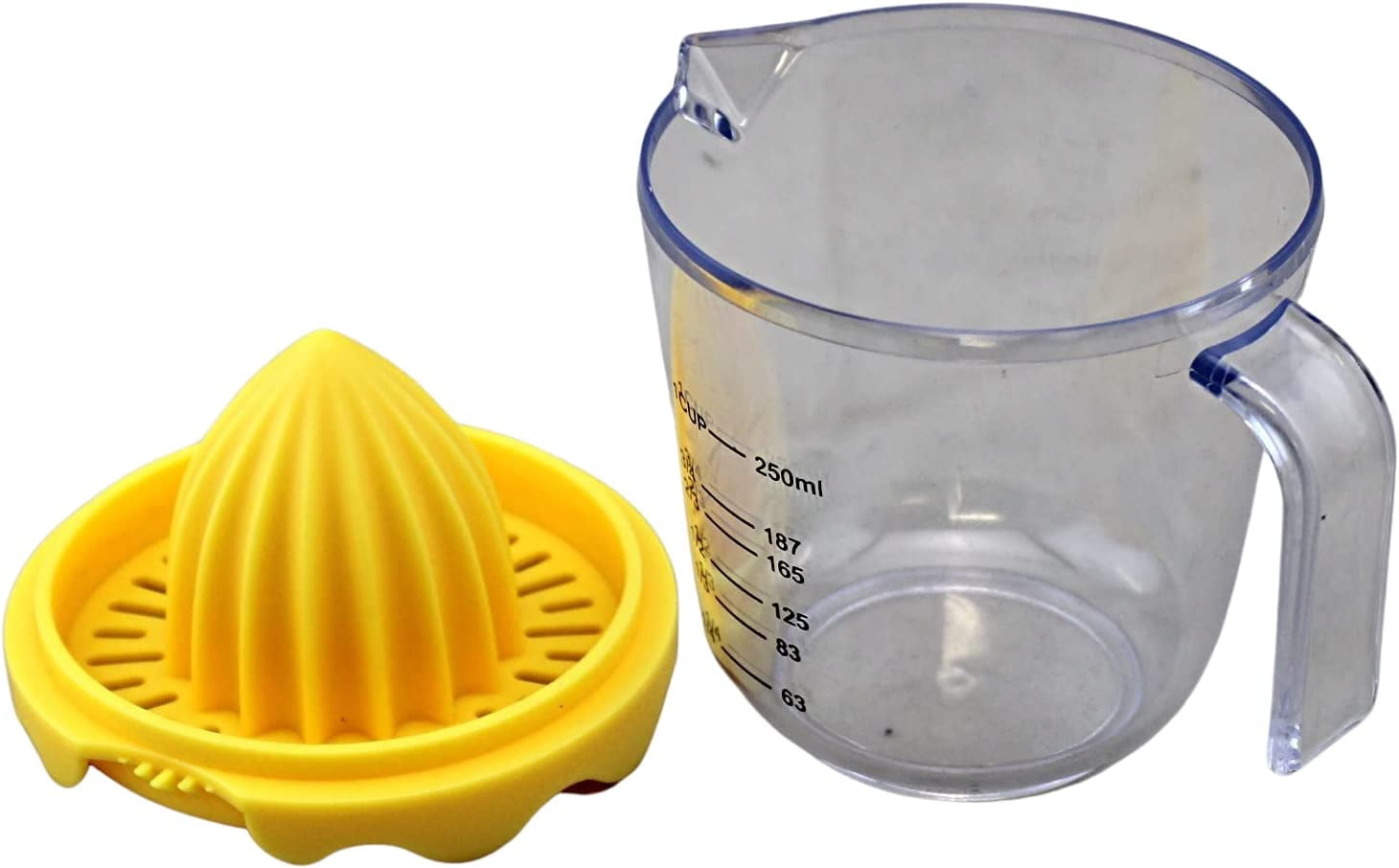 Orange Lemon and Lime Juicer and Reamer Squeeze and Strain Measured