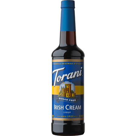 - Torani Sugar Free Irish Cream Syrup 750ml