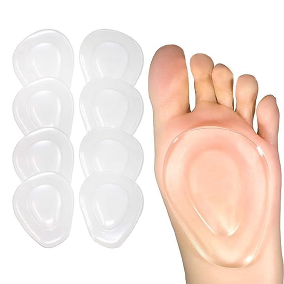 4Pairs Metatarsal Pads Ball of Foot Soft Gel Cushions Shoe Insert For Women Man