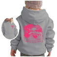 thumbnail image 6 of Tiweut Casual Hoodies for Girls Long Sleeve Soft Sweatshirt Hooded Graphic Hoody Kids Cute Pullovers Top Clothes Tops 12-13 Y, 6 of 7