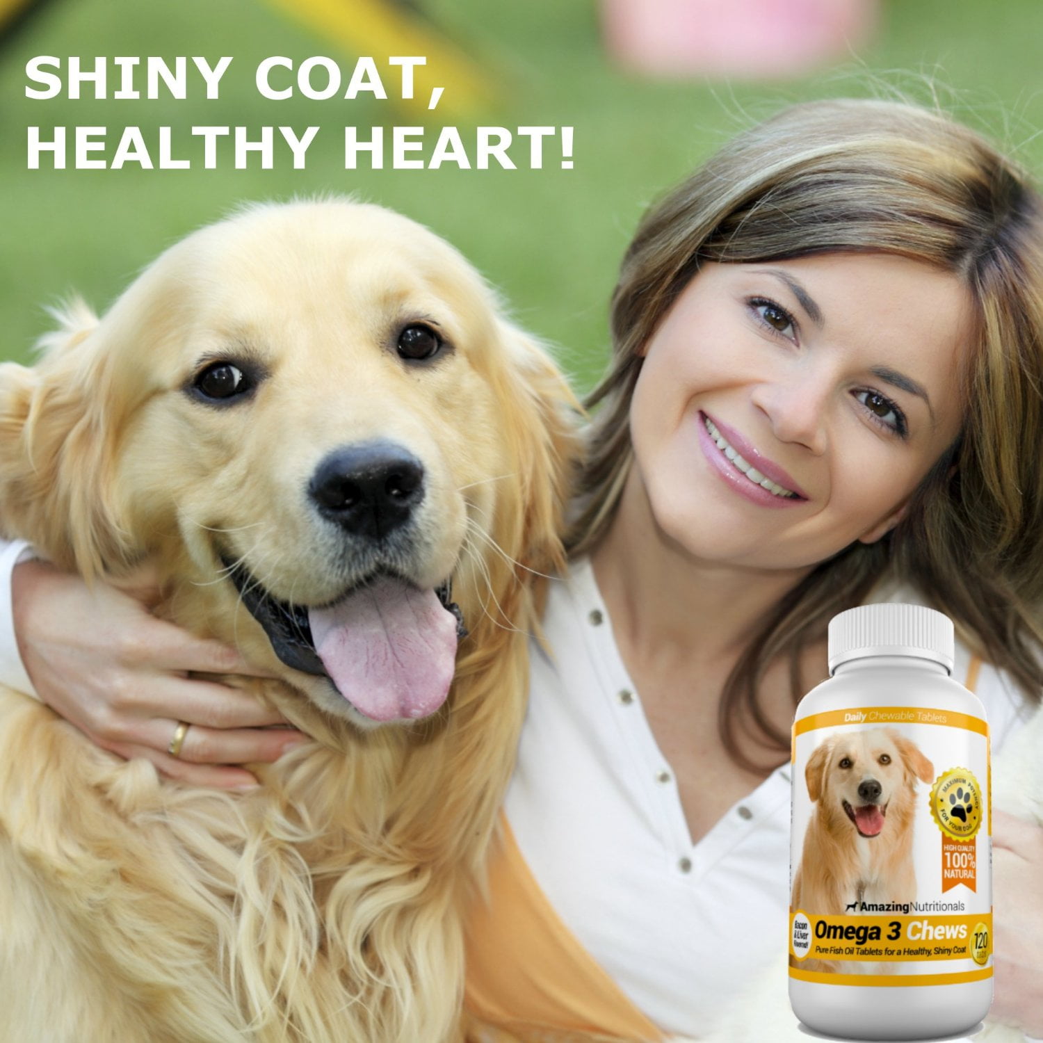Amazing nutritionals chewable 2024 fish oil for dogs