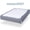 Gray, variant on Box Spring Cover Queen Size, Alternates for Bed Skirt, Smooth and Elastic Woven Material Wrap Around 4 Sides of The Box Spring, Wrinkle & Fading Resistant, Washable, Dustproof, Gray