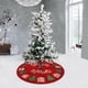 thumbnail image 5 of Fiudx Decoración del hogar Adornos navideños Falda para árbol de Navidad de 80 cm Falda para árbol estampada Decoración para árbol de Navidad para el hogar, 5 of 7