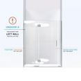 thumbnail image 3 of Unidoor-X 56 1/2-57 in. W x 72 in. H Frameless Hinged Shower Door in Satin Black, 3 of 11