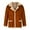 Yellow, variant on IROINNID Men's Faux-fur Notch Lapel Long Sleeve Solid Color Leisure Jacket Stand Collar Motorcycle Fur Jacket Outwear & Jackets