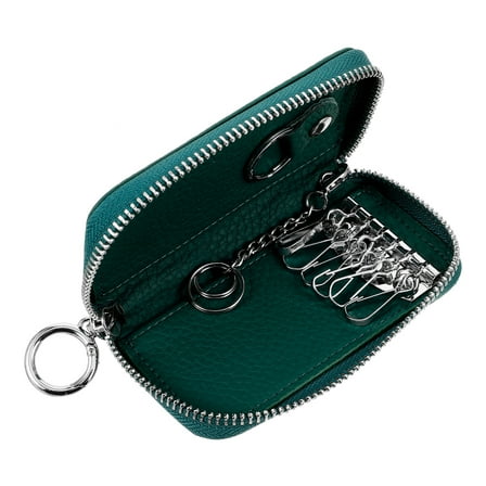 EXHUMKY Green Genuine BERTDOMD Car Key Bag Organizer Easy Access to Keys Rectangular Minimalist Design for Men and Women
