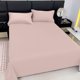 thumbnail image 5 of Láminas De Fibra Juego de sábanas de poliéster de 3 piezas con 2 fundas de almohada, 150x230 cm, color liso, lavables, para colchón estándar (rosa claro). Rkxzt, 5 of 9