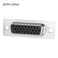 thumbnail image 2 of Conector D-sub hembra de 26 pines, 3 filas, terminal de desagüe, 1 pieza, 2 of 3