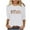 White, variant on 3/4 Sleeve Tops for Women Plus Size Round Neck Casual Print Christmas T Shirt Long Sleeve Tee Tops