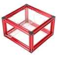 thumbnail image 1 of Chasis para PC con refrigeración por agua ITX de aleación de aluminio con diseño de marco abierto para bricolaje (S) Rojo, 1 of 12