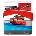 Disney Pixar Cars Racing Machine Red & White 7 Piece Full Bed Set, 100