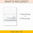 thumbnail image 6 of PRATYUX Full 3-PC (1 Fitted + 2 Pillowcases) Set 400-Thread Count Soft Breathable Sateen Weave Egyptian Cotton, 18" Deep - Navy Blue, 6 of 7