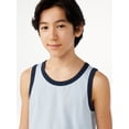 thumbnail image 5 of Free Assembly Boys Cotton Jersey Tank Tops, 2 Pack, Sizes 4-18, 5 of 7