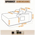 thumbnail image 5 of Leumius Boneless Couch, Lounge Chair corduroy with Wide Armrest & Throw Pillows, Cozy Boneless Sleeper Sofa Bed Armchair with Cup Holder for Living Room, Bedroom, No Assembly Required,Coffee, 5 of 9