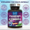 thumbnail image 5 of Magnesium Citrate 1000mg Per Serving - Max Absorption Magnesium Powder Capsules for Muscle, Nerve, Bone and Heart Health Support, High Absorption Citrate Complex, Gluten Free, Non-GMO - 240 Capsules, 5 of 10