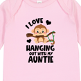 thumbnail image 4 of Inktastic Monkey I Love Hanging out with My Auntie Boys or Girls Long Sleeve Baby Bodysuit, 4 of 5