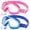05-Blue Mint Green& Pink, variant on Vvinca Kids Goggles with Comfort Fabric Strap, Kids Swim Goggles Wide View Anti-Fog/UV No Leaking Swimming Goggles for 3-14