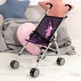 thumbnail image 4 of Bayer Design: Doll Buggy - Purple & Fairy - Play Umbrella Push Stroller, Accessory For Dolls Up To 18", Quick-Fold, Dual Wheels, Seat Belt, Kids 3+, 4 of 10