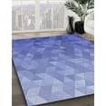 thumbnail image 3 of Ahgly Company Machine Washable Indoor Round Transitional Denim Blue Area Rugs, 8' Round, 3 of 7