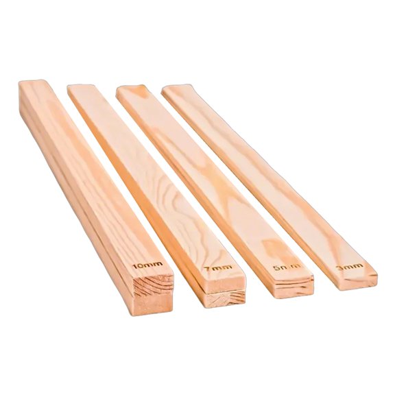 8Pcs 3/5/7/10MM Clay Rolling Pin Guides Pottery Teaching Rolling Mud Stick Guide